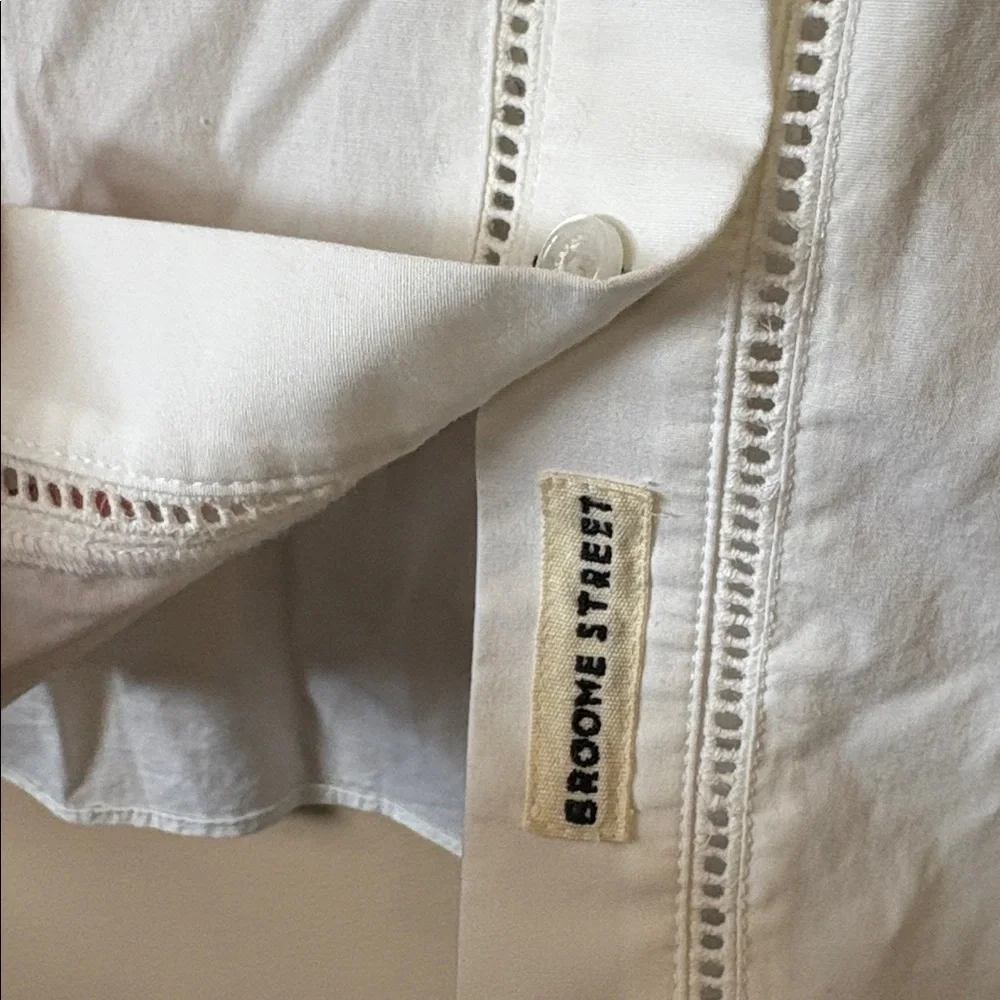 Kate Spade | Broome Street Cotton Poplin Eyelet Button Down Size Small
